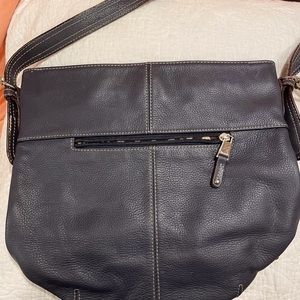 EUC Tignanello blue pocketbook, beautifully lined